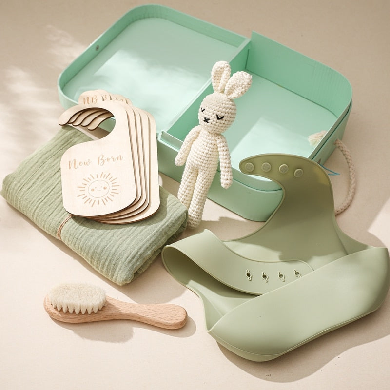 My Little Bunny Baby Gift Set Box - Green